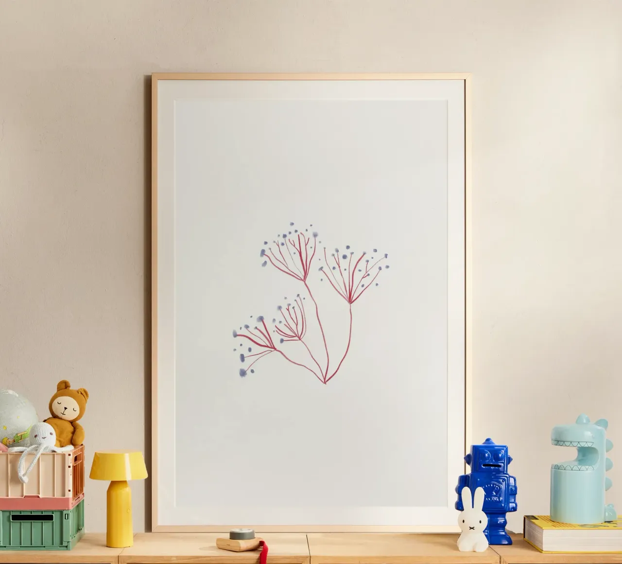 Sea Study No 01 poster con telaio in alluminio da treechild