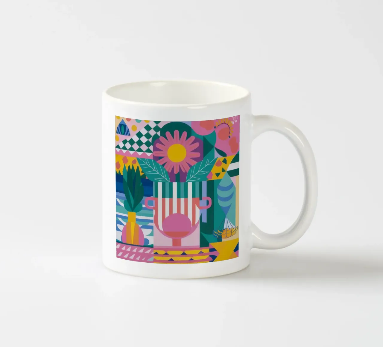 Sedia rosa Stillness tazza in ceramica da Lunar Valentina