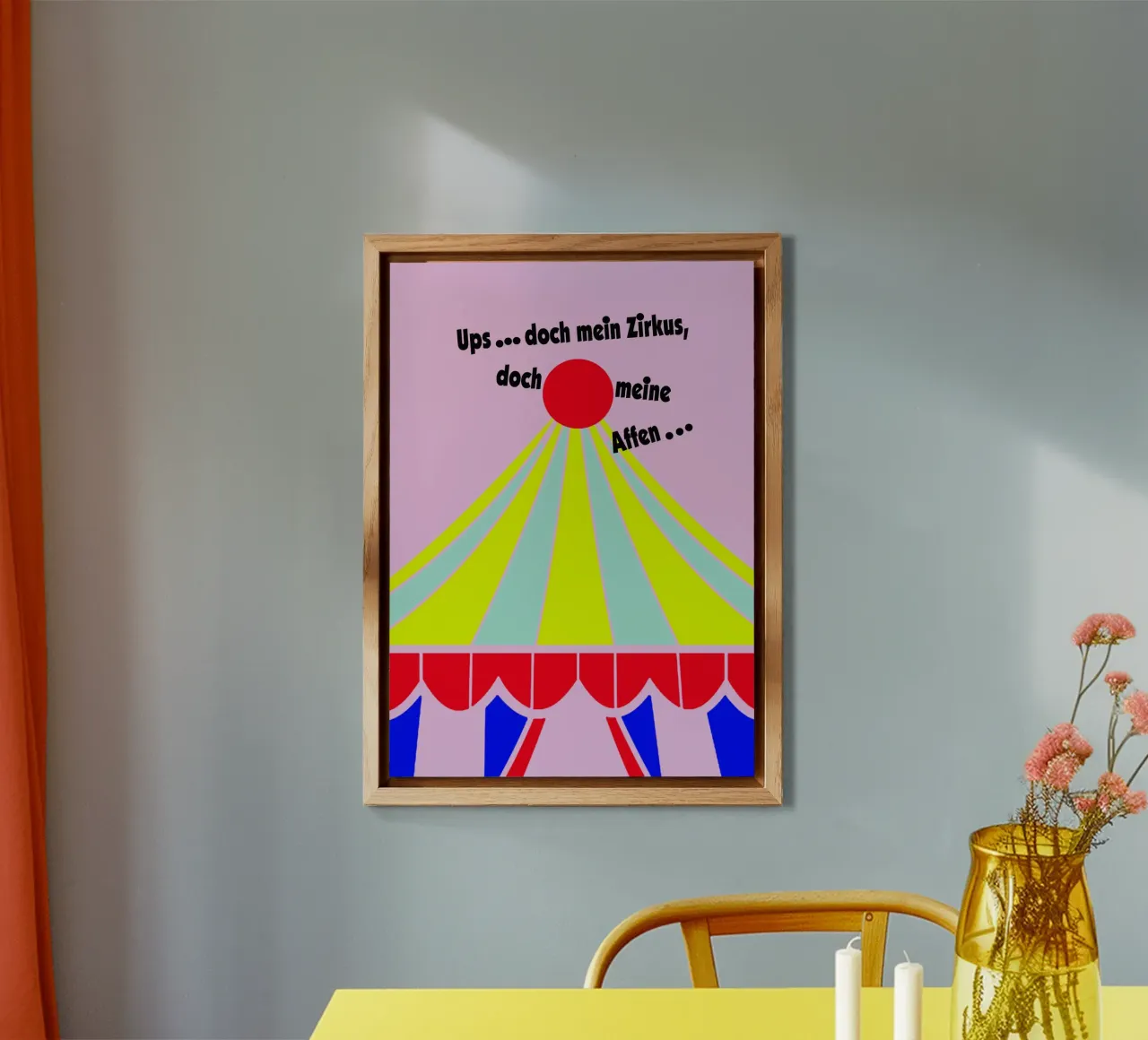 Oops, but my circus, but my monkeys alu-dibond by maramirage