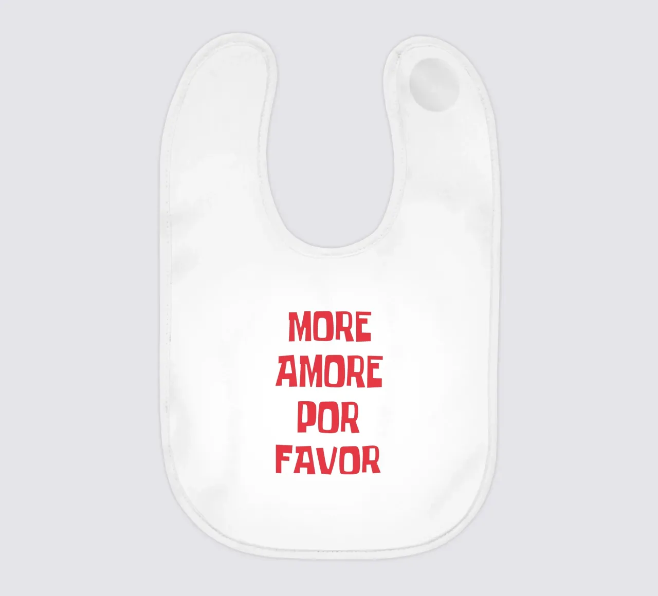 Più amore per favore bavaglino da Vintagrafica