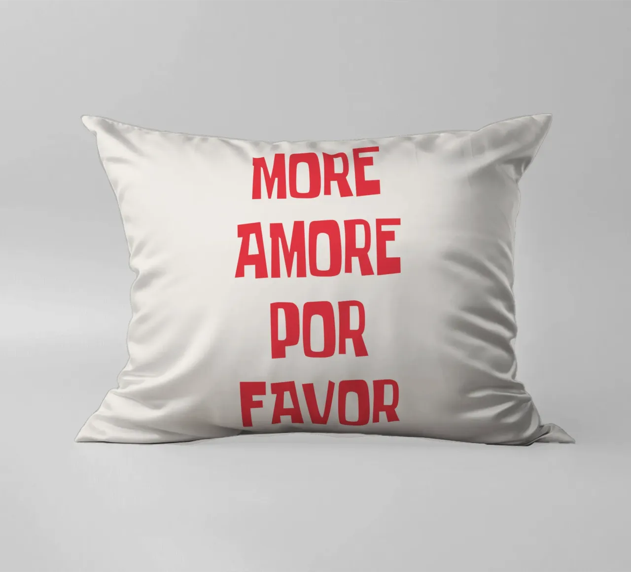 Più amore per favore cuscino da Vintagrafica