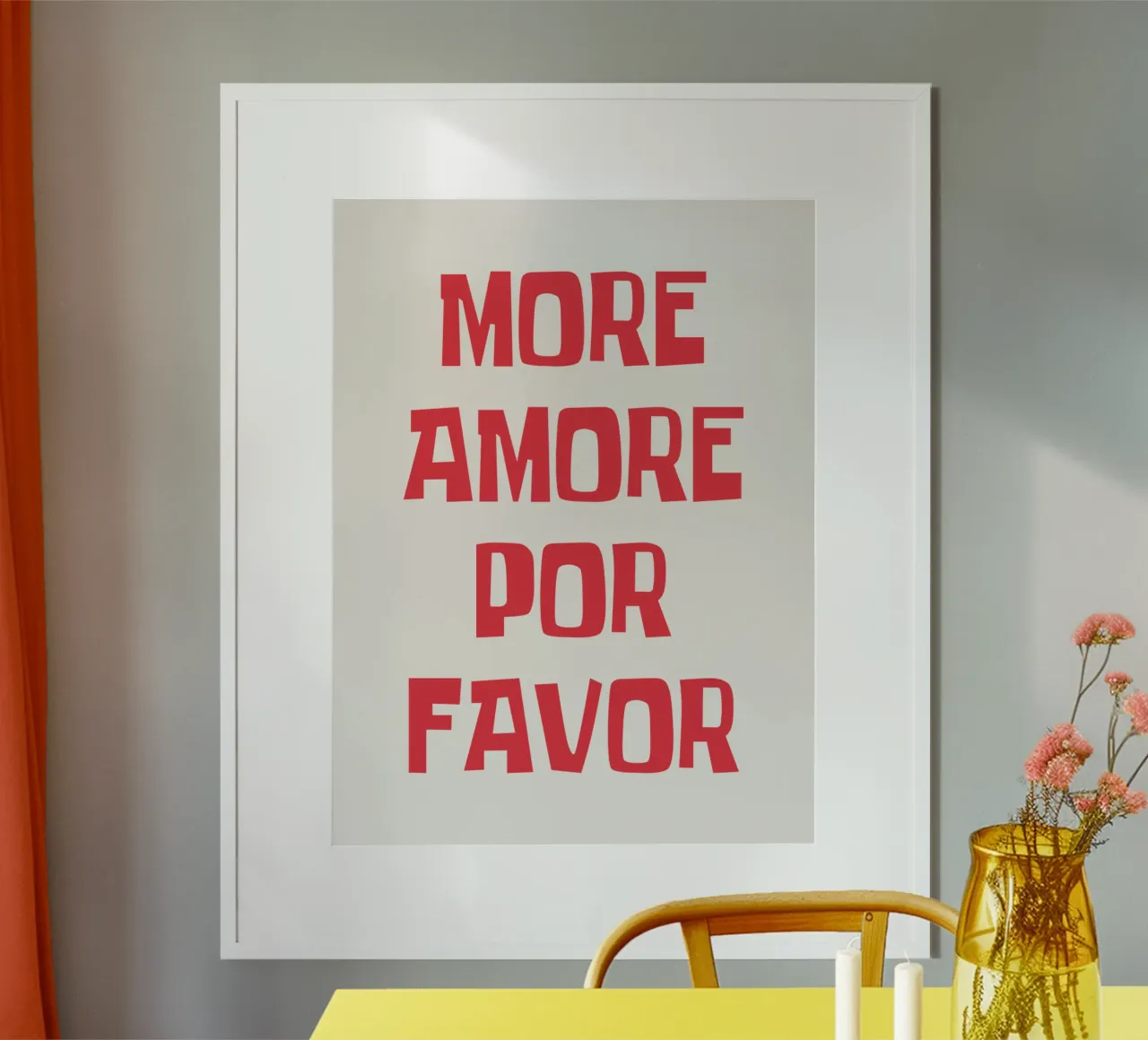 Più amore per favore carta hahnemühle da Vintagrafica