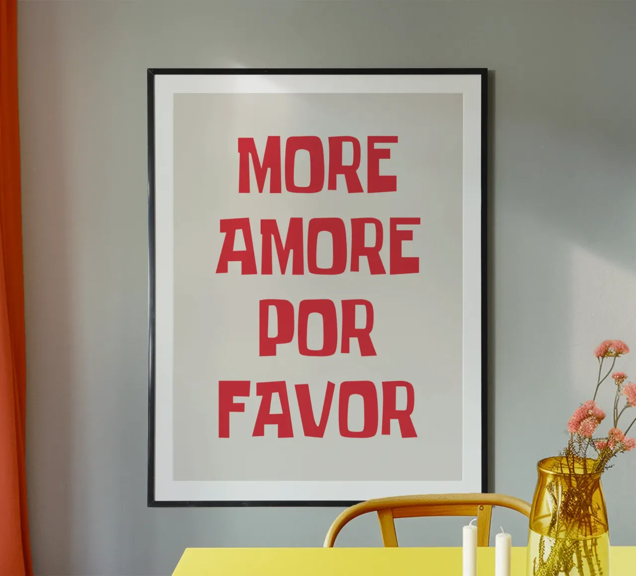 Più amore per favore carta hahnemühle da Vintagrafica