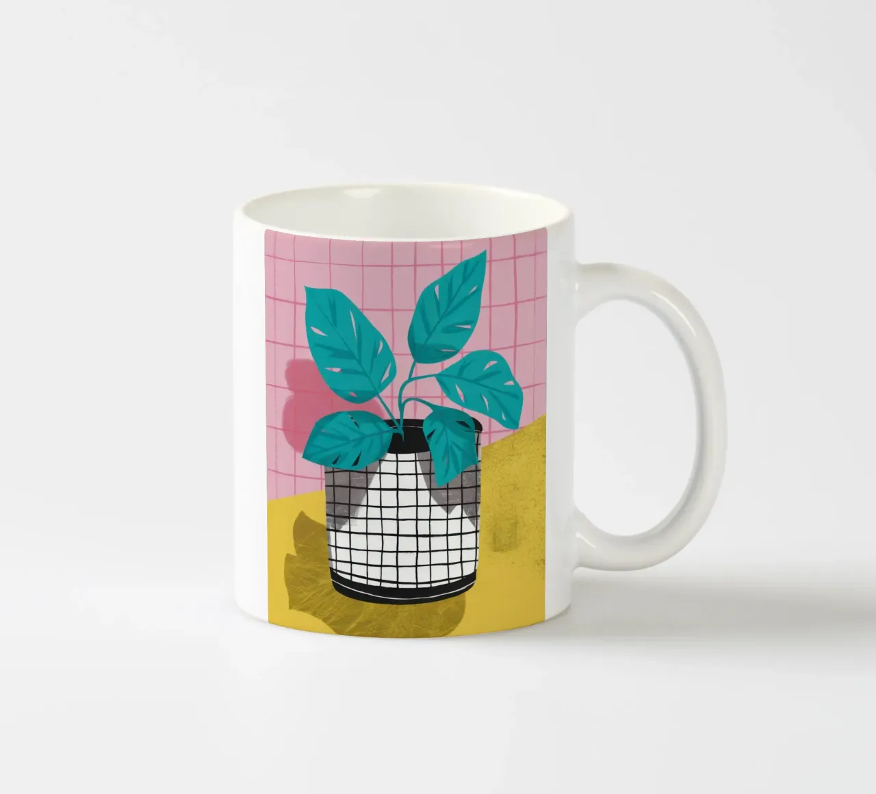Impianto a filo minimalista tazza in ceramica da Line Fable