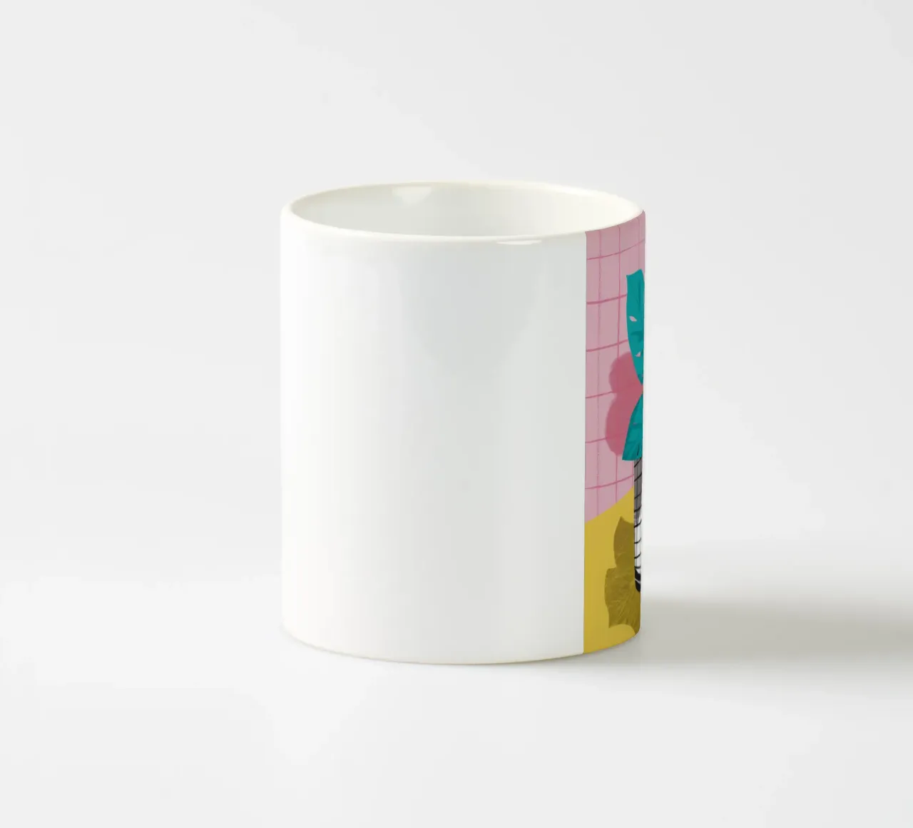Impianto a filo minimalista tazza in ceramica da Line Fable