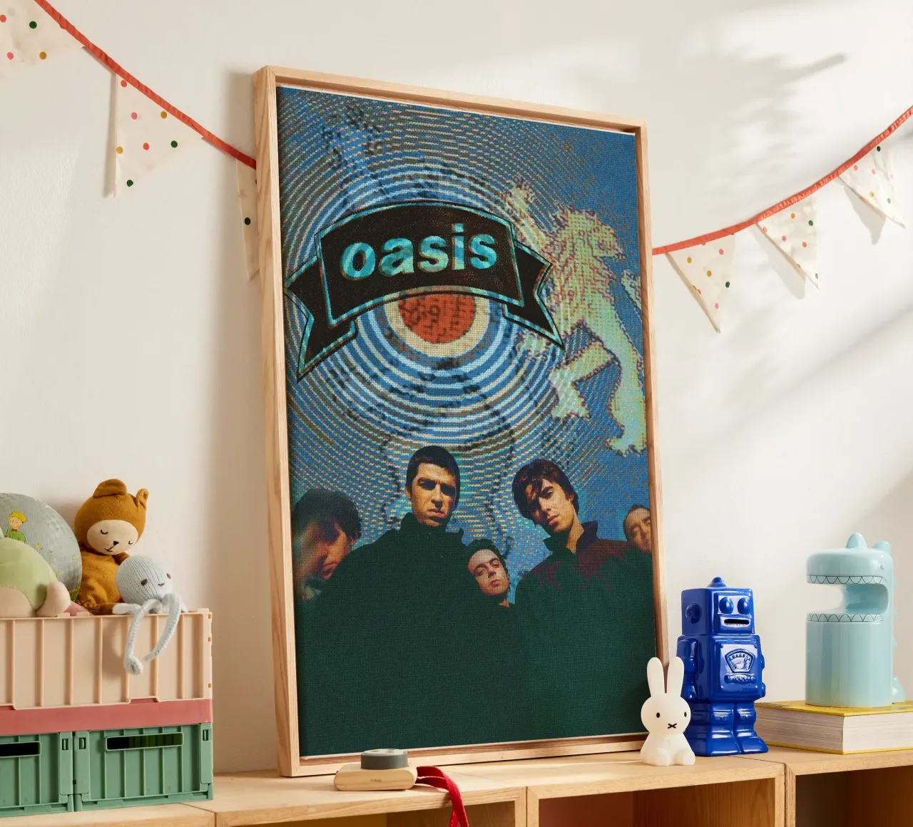 Sessione dal vivo di Starlit Oasis tela con Cornice a cassetta da rendikeep