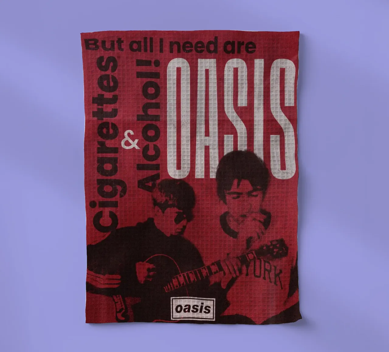 Vibrazioni di mezzanotte con gli Oasis canovaccio da cucina da rendikeep