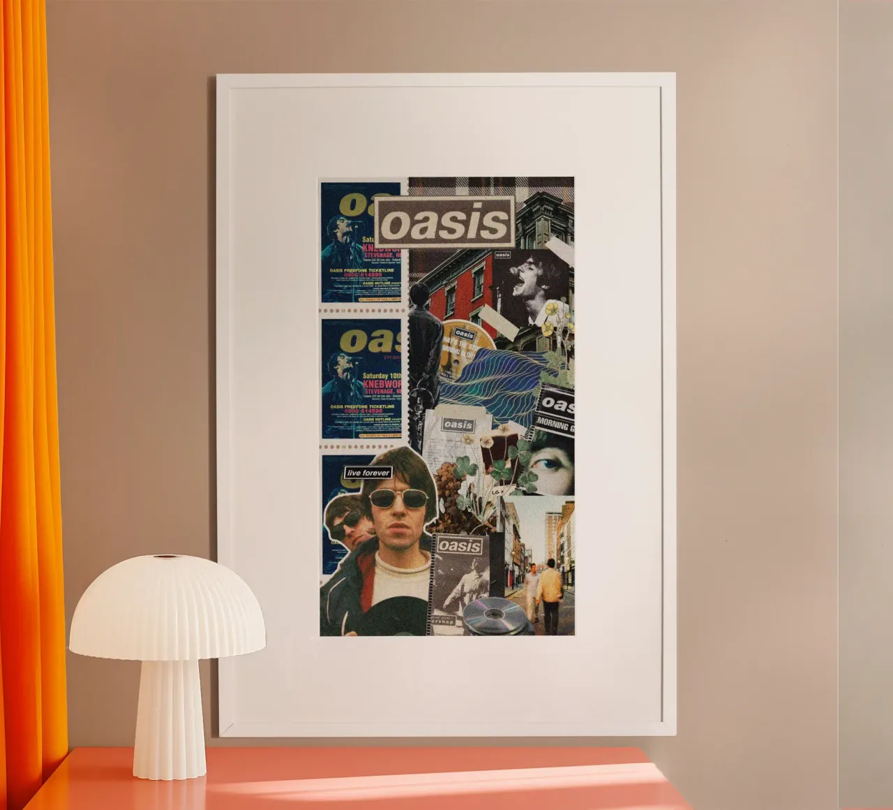 Le luci notturne dell'Oasi risplendono poster da rendikeep