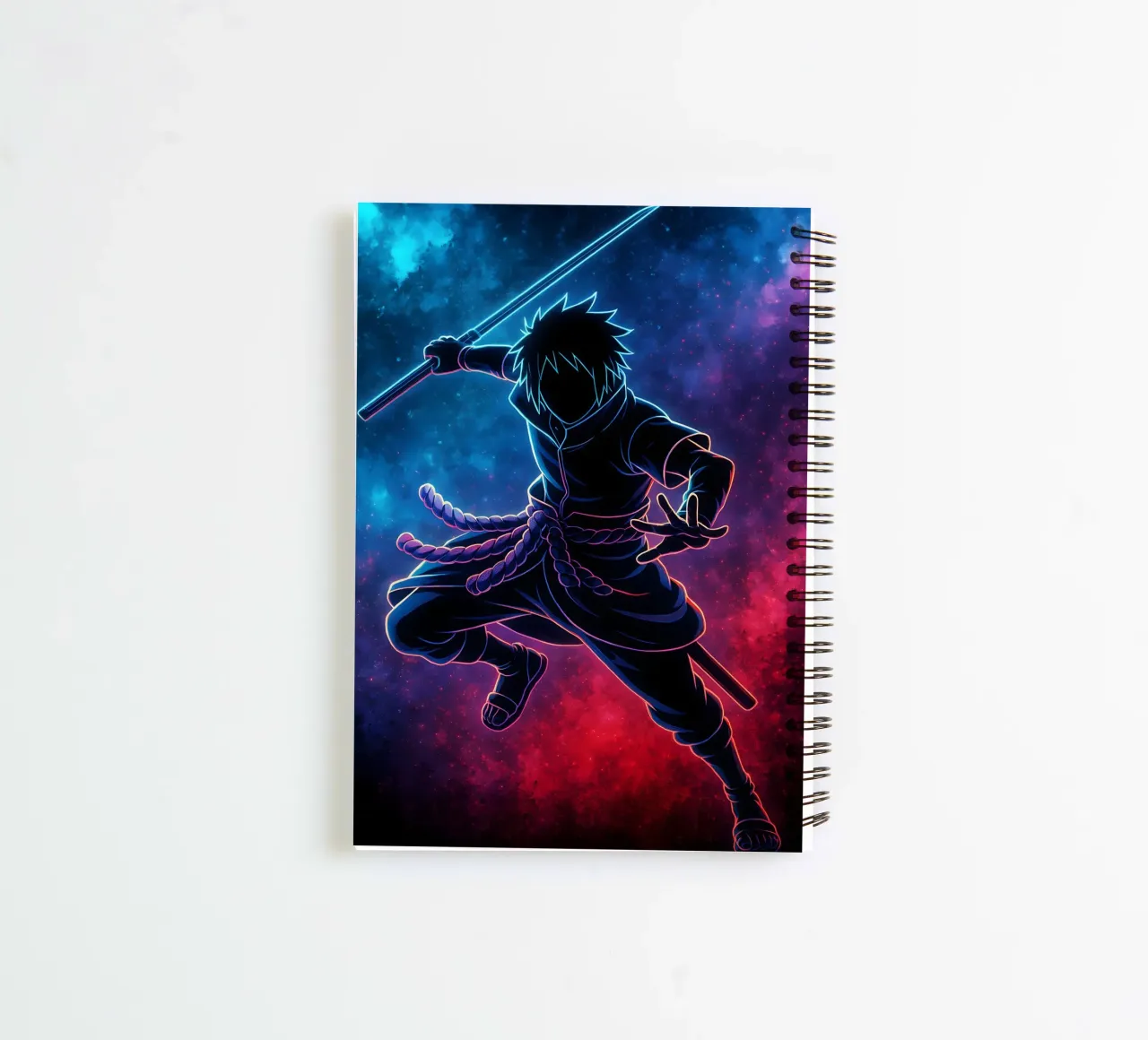 Soul Of sasuke spiral notebook by DGSoulheroes