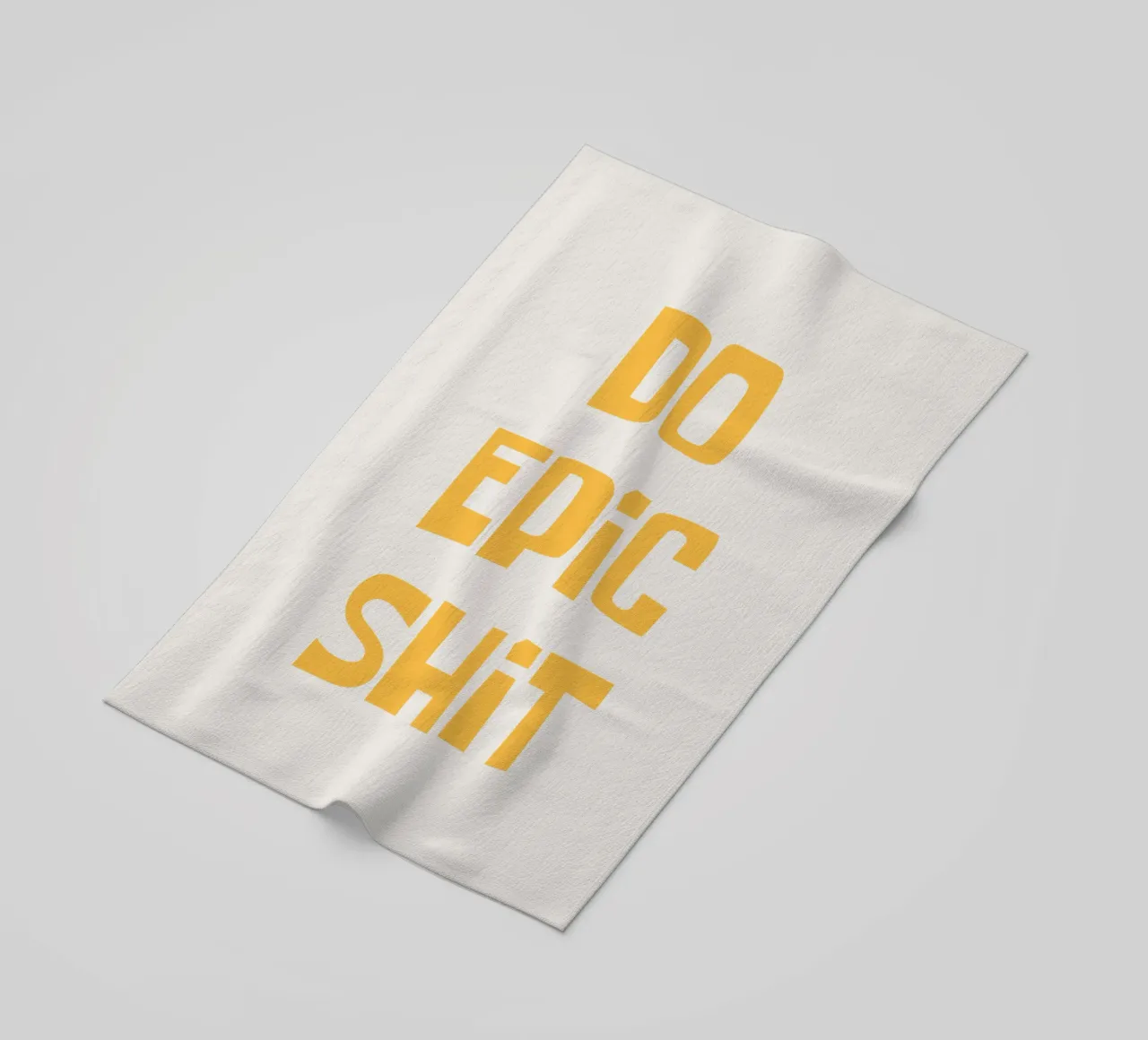 Do Epic Shit beach towel by Vintagrafica