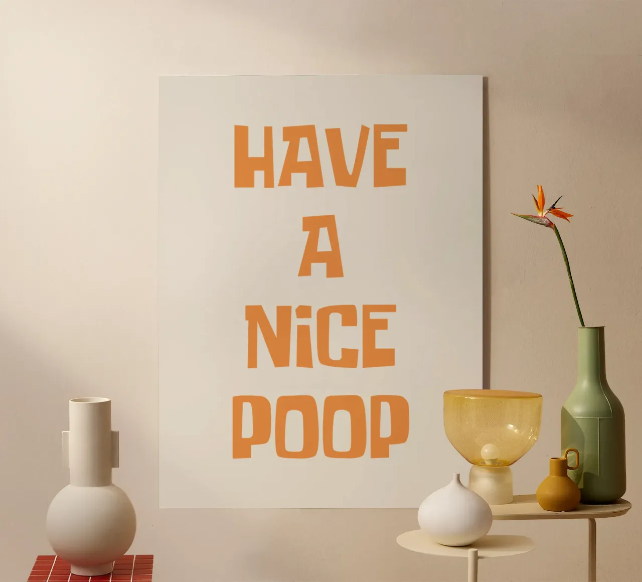 Buona cacca plexiglass da Vintagrafica