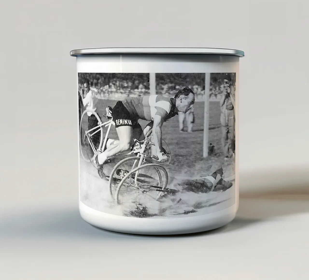 Crash TDF 1950 Vintage tazza in smalto da NEVER OVER SALE II