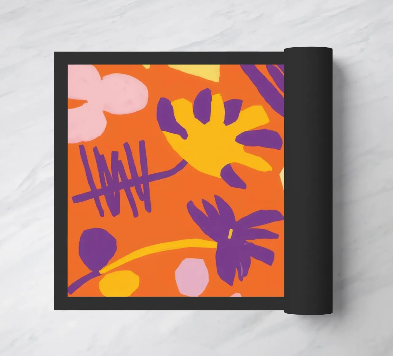 Speelse vormengekte deurmat van Line Fable