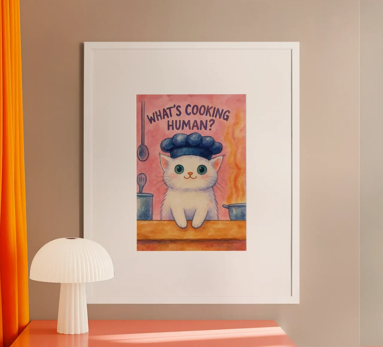 cucina gatto pittura poster da Goldend