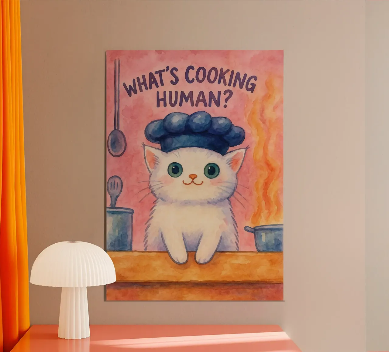 cucina gatto pittura poster da Goldend