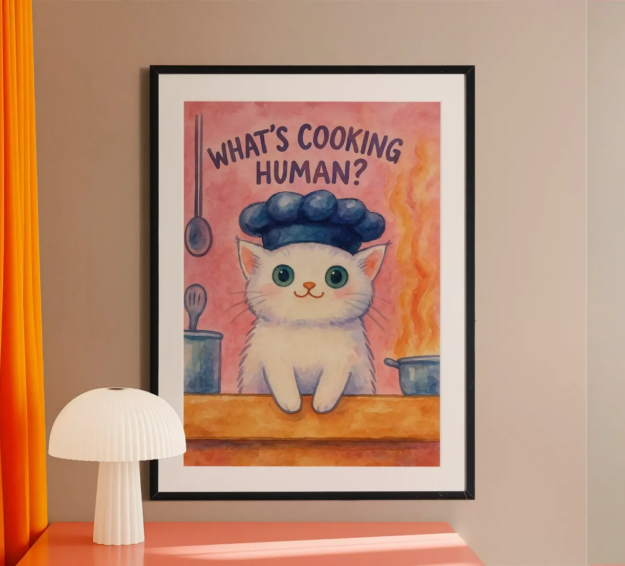 cucina gatto pittura poster da Goldend