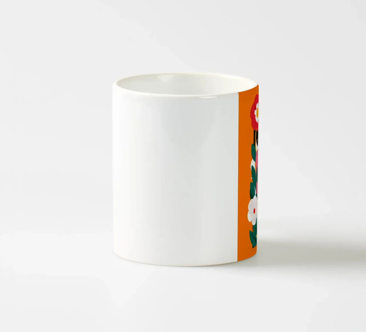 Silhouette dell'anima floreale tazza in ceramica da Line Fable