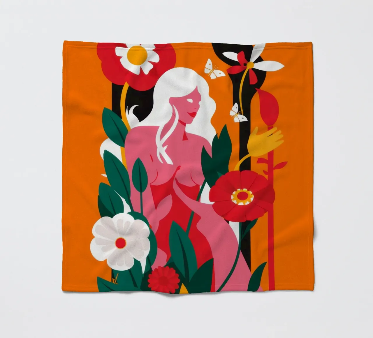 Silhouette dell'anima floreale coperta in pile da Line Fable