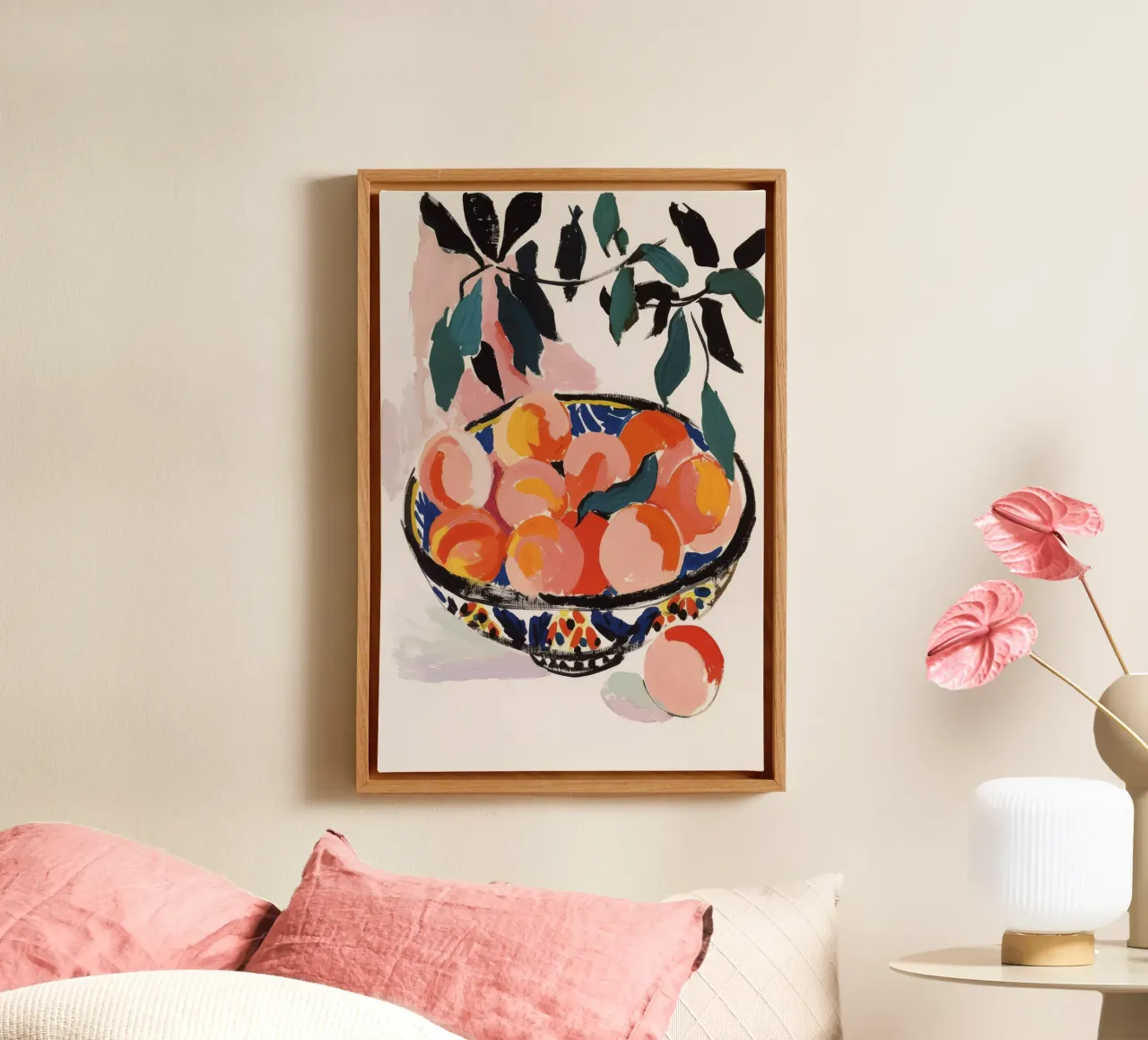 Fresh Peaches No 1 canvas by treechild