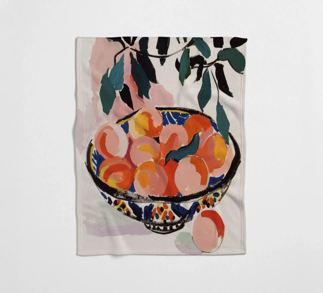 Fresh Peaches No 1 coperta in pile da treechild