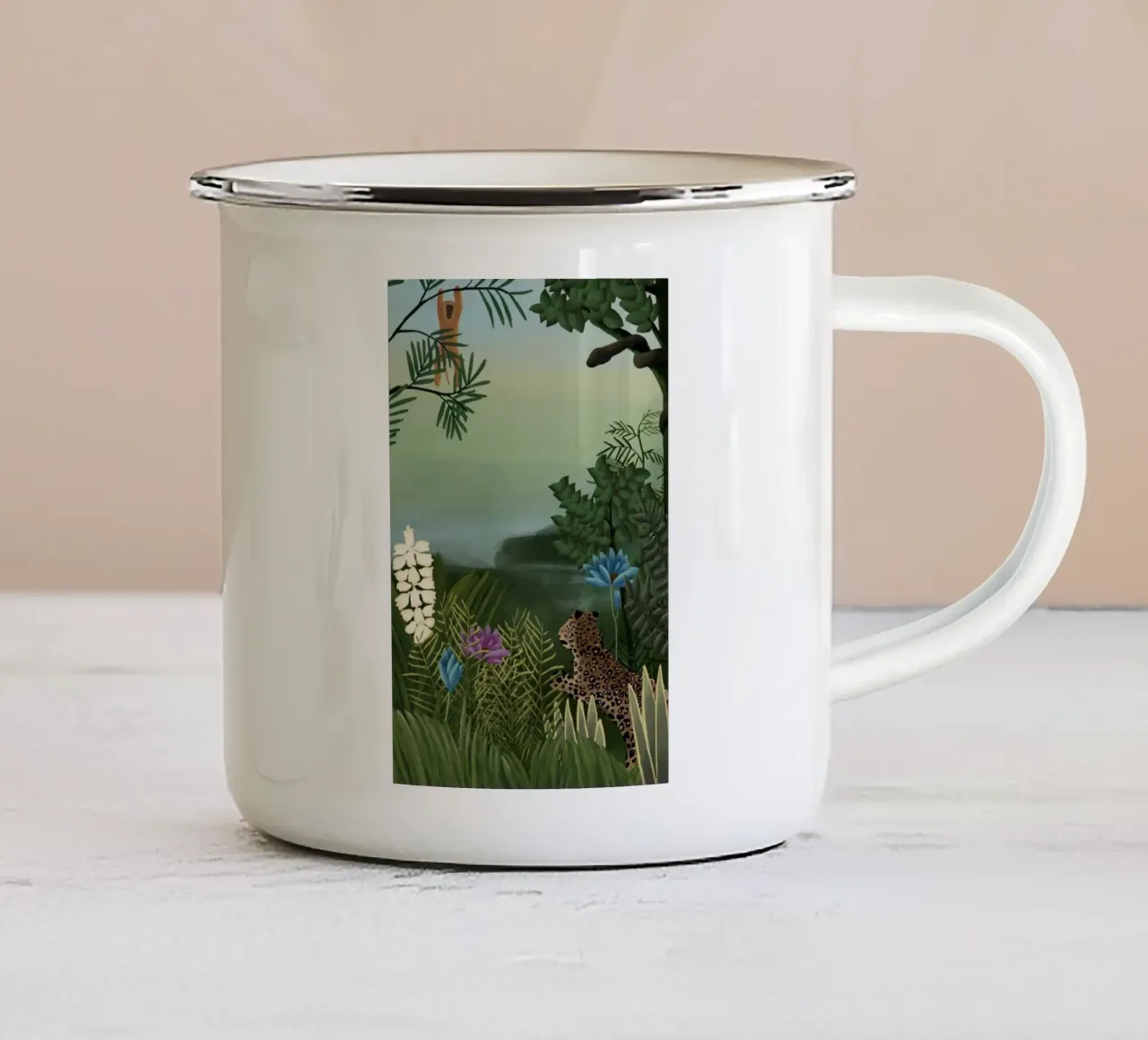 condizioni della foresta piene di minacce tazza in smalto da taylor shop