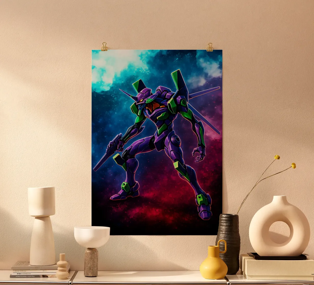Soul Of Neon Genesis Evangelion Evangelion Unit-01 poster con telaio in plastica da DGSoulheroes