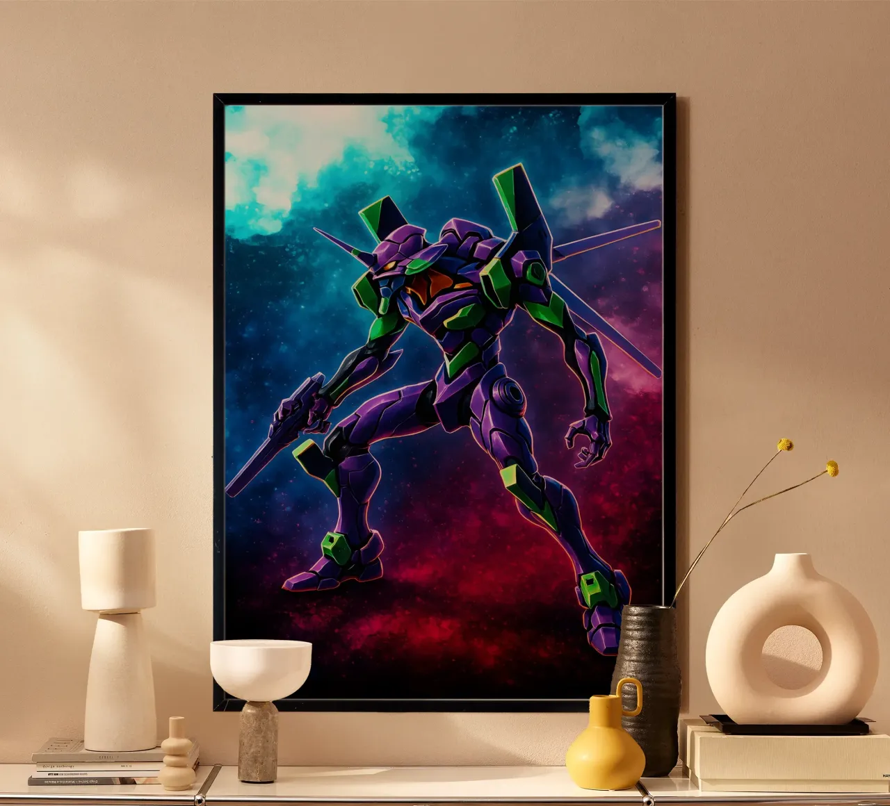 Soul Of Neon Genesis Evangelion Evangelion Unit-01 poster con telaio in plastica da DGSoulheroes