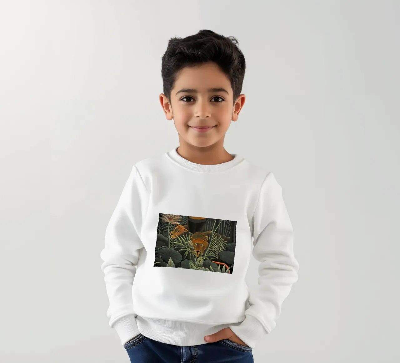 un branco di leoni in agguato felpa bambino da taylor shop