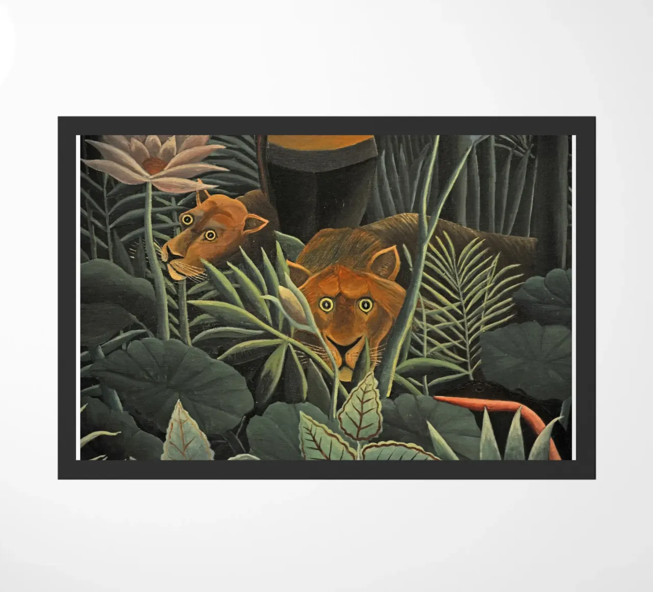un branco di leoni in agguato zerbino da taylor shop