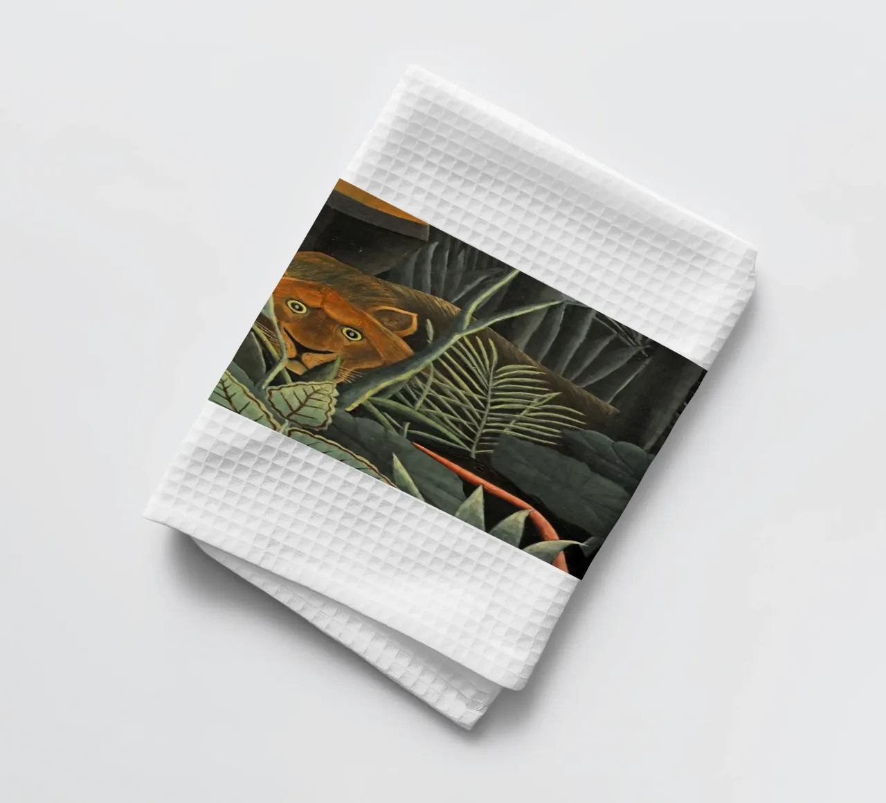 een troep leeuwen op de loer theedoek van taylor shop