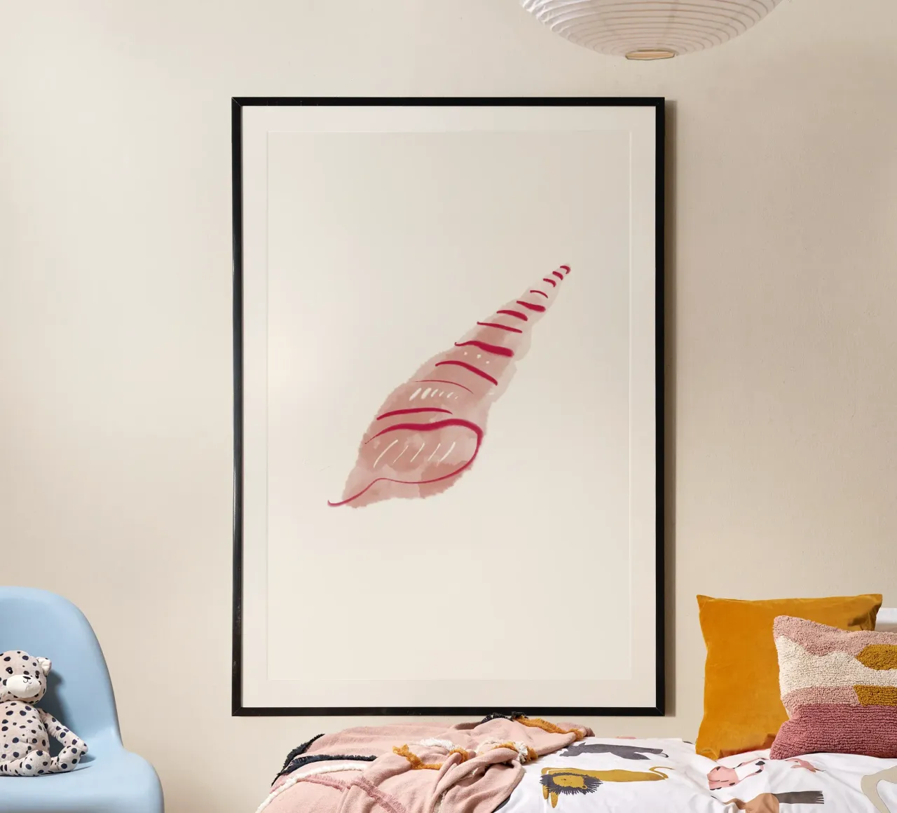 Sea Study No 03 poster con telaio in plastica da treechild