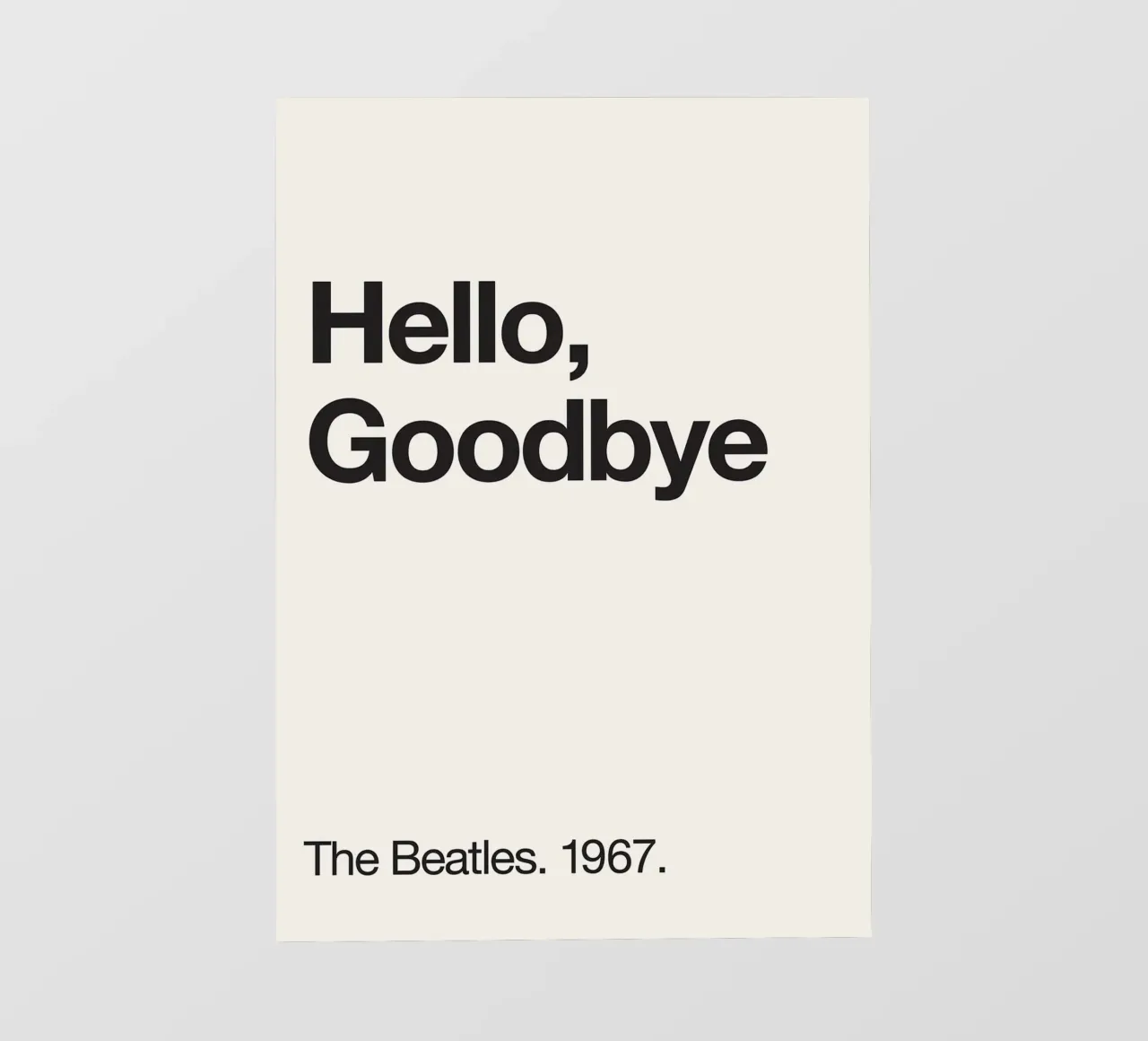 Hello, Goodbye telo in pvc da Alexa Bell