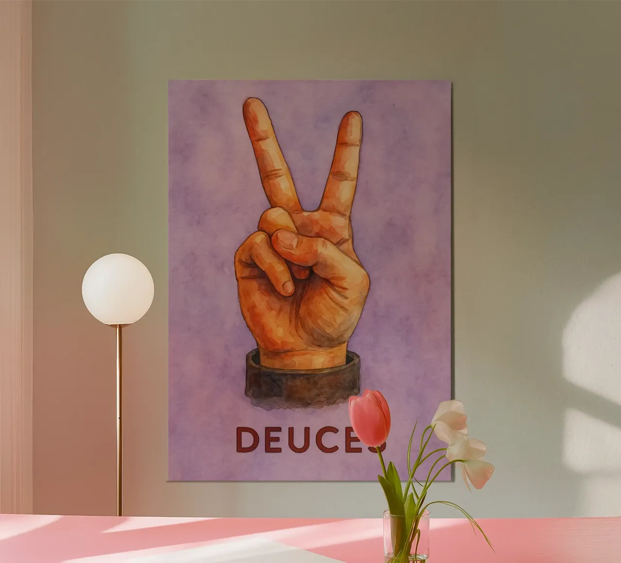 deuces two pittura con le dita poster da Goldend
