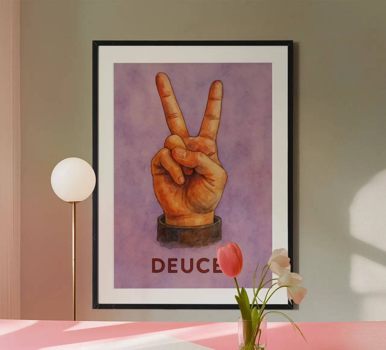 deuces two pittura con le dita poster da Goldend
