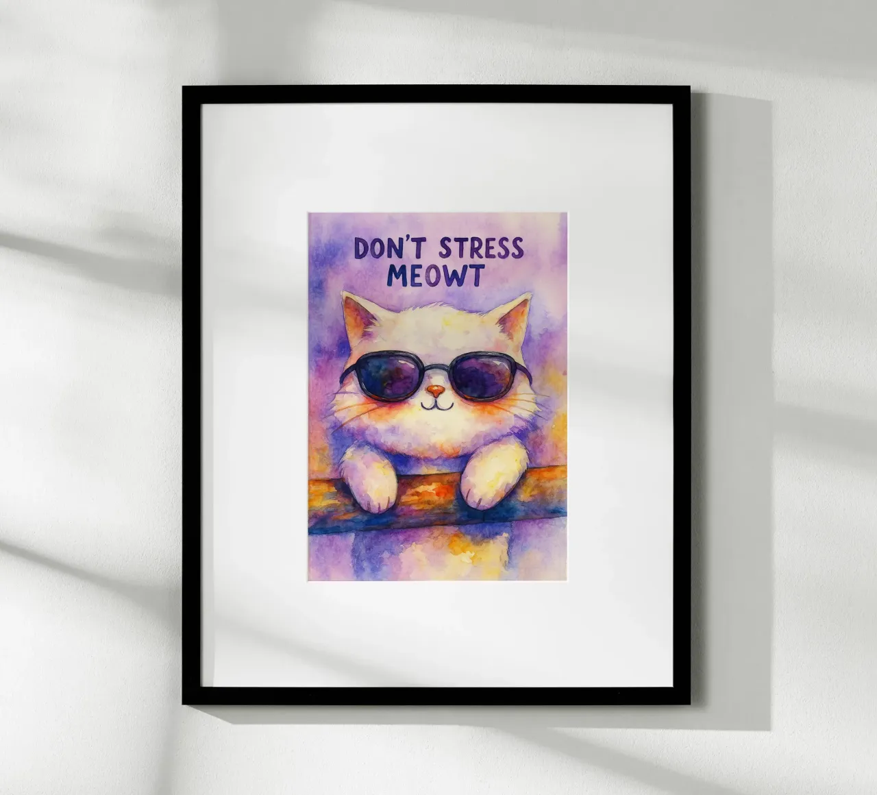 dont strees meowt cat painting hahnemühle de Goldend