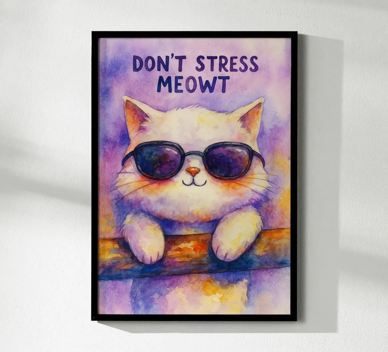 dont strees meowt cat painting hahnemühle de Goldend