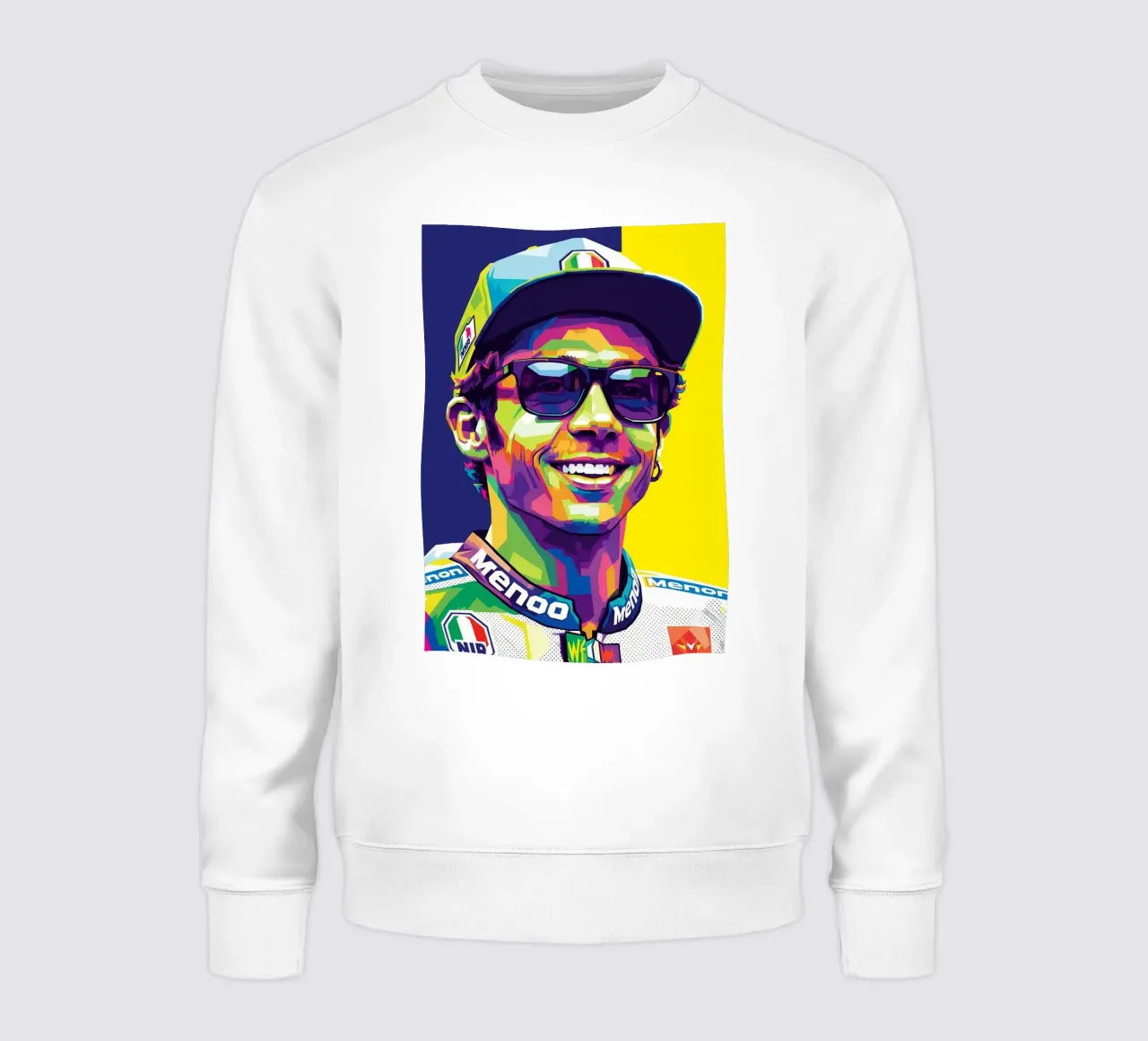 Valentino Rossi - WPAP art style (1) felpa da Hantamrata