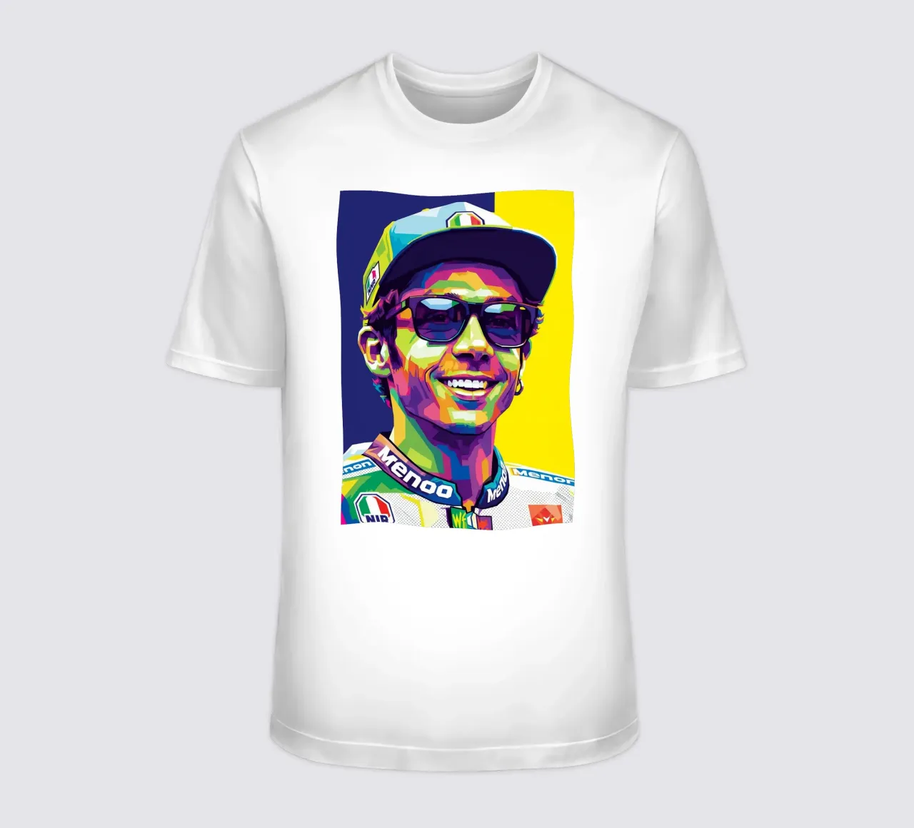 Valentino Rossi - WPAP art style (1) t-shirt da Hantamrata
