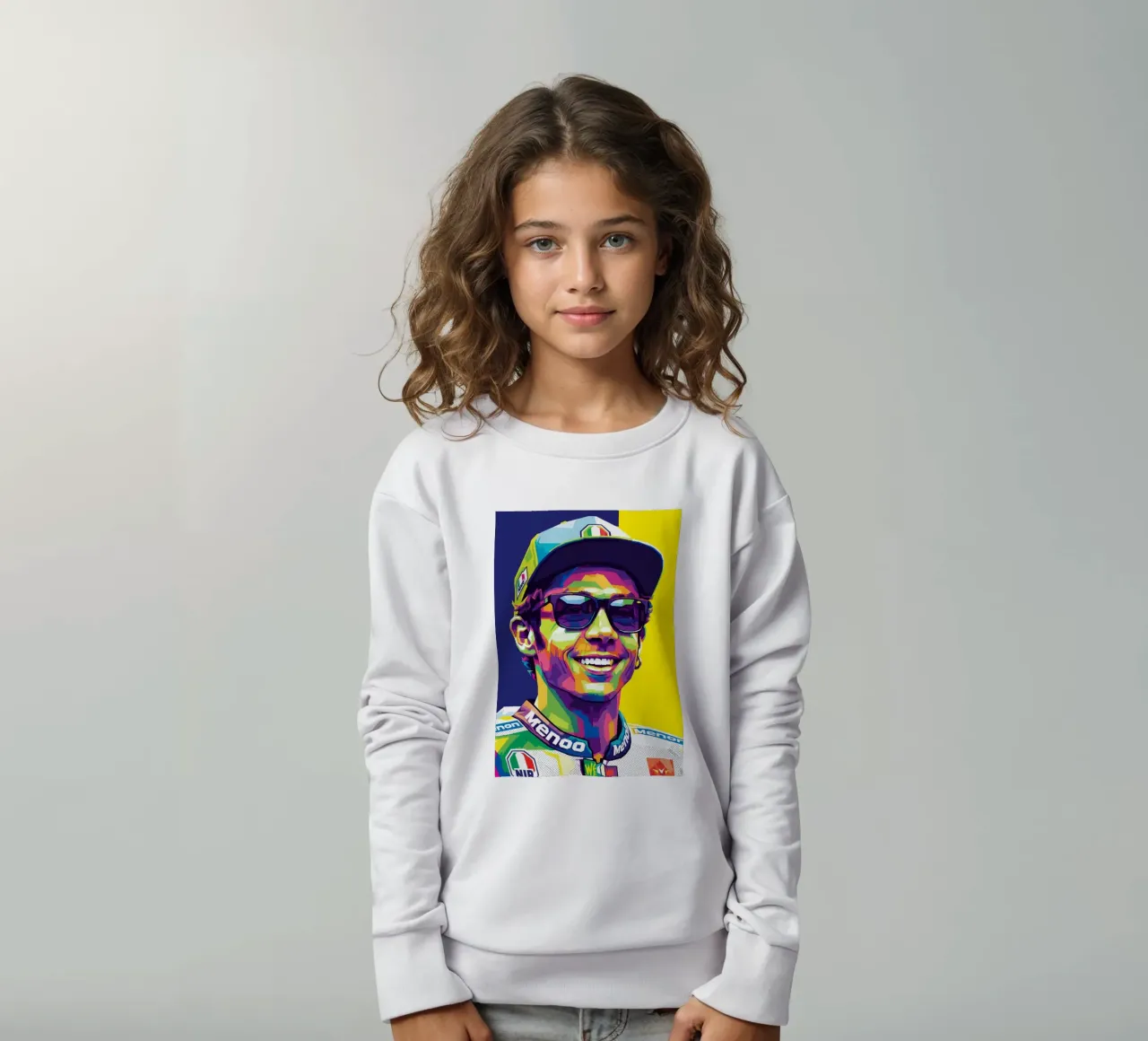 Valentino Rossi - WPAP art style (1) felpa bambino da Hantamrata