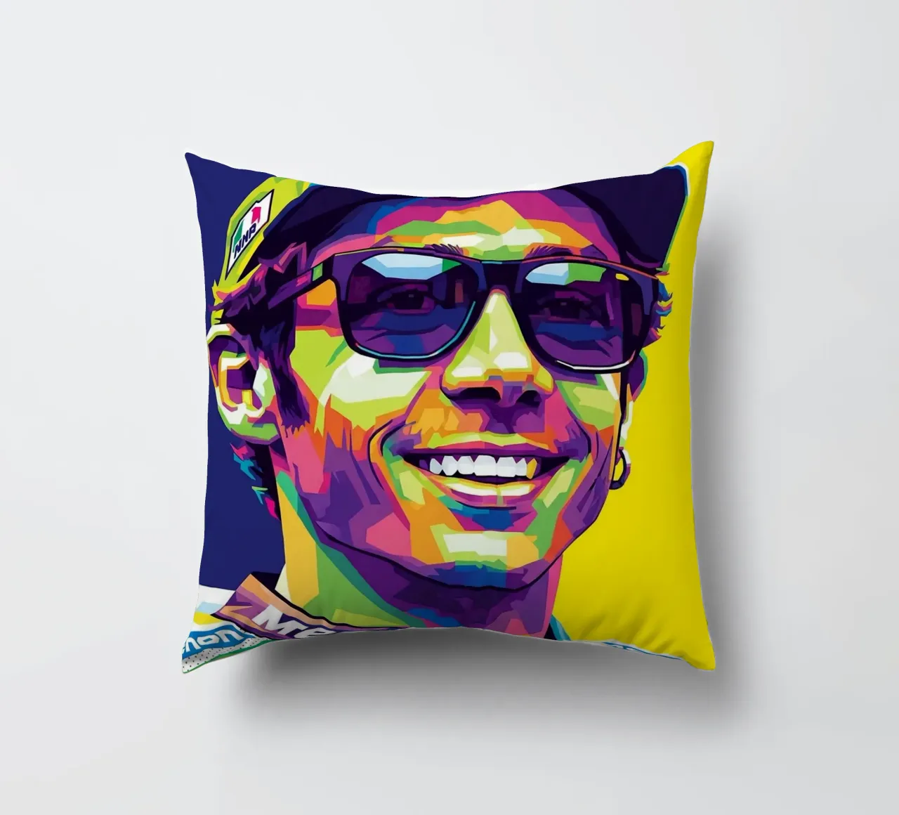 Valentino Rossi - WPAP art style (1) cuscino da Hantamrata