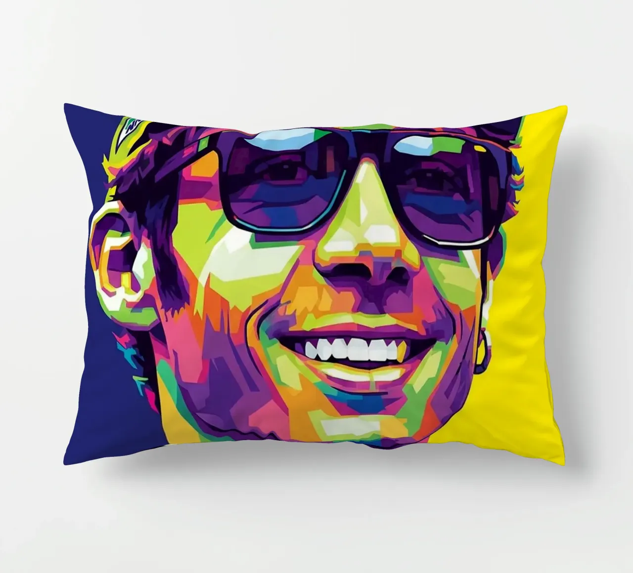 Valentino Rossi - WPAP art style (1) cuscino da Hantamrata