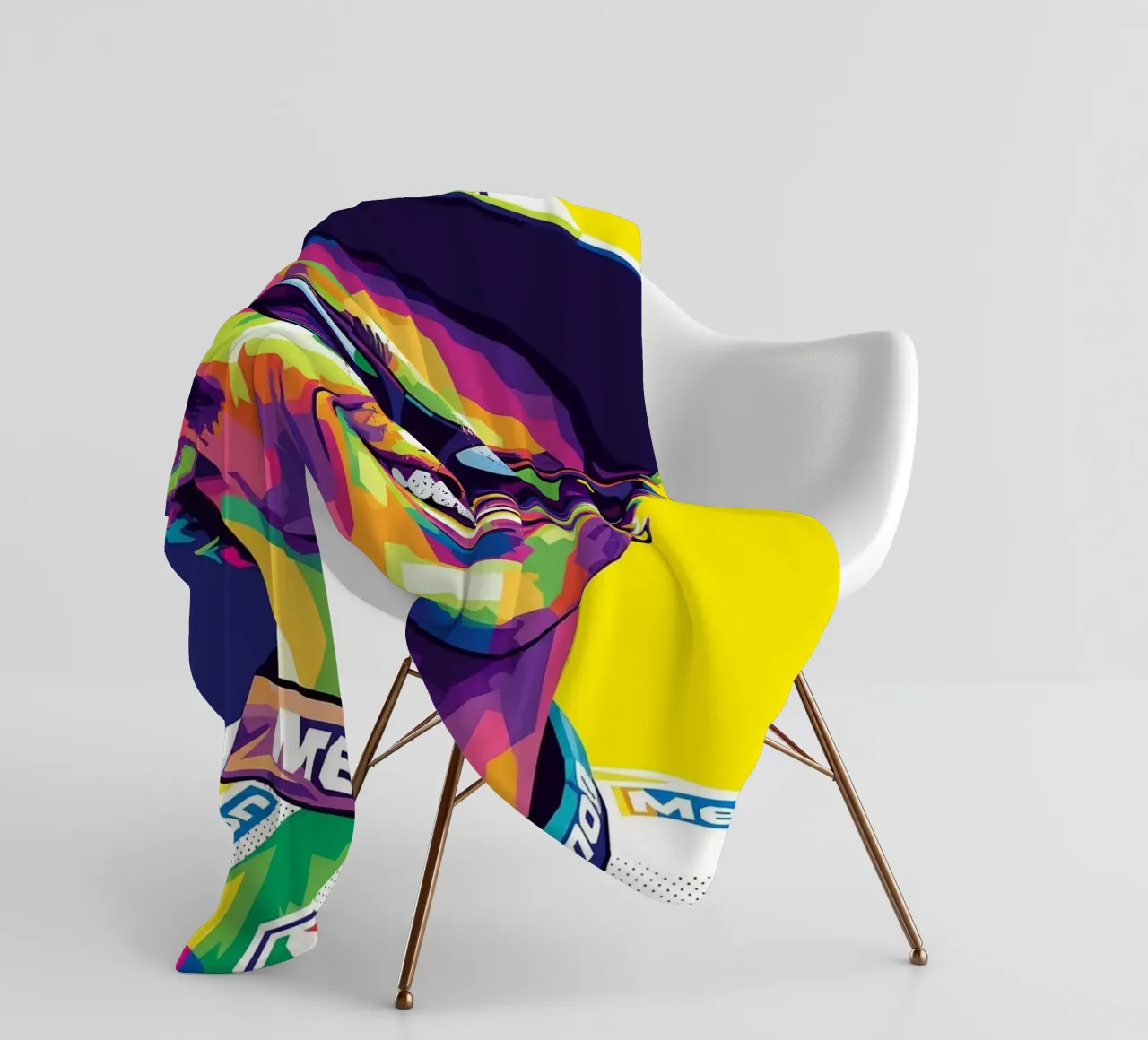 Valentino Rossi - WPAP art style (1) coperta in pile da Hantamrata