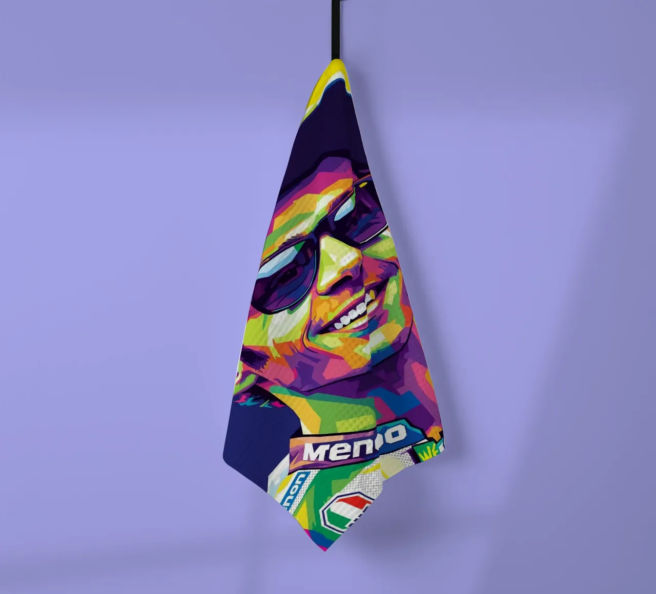 Valentino Rossi - WPAP art style (1) canovaccio da cucina da Hantamrata