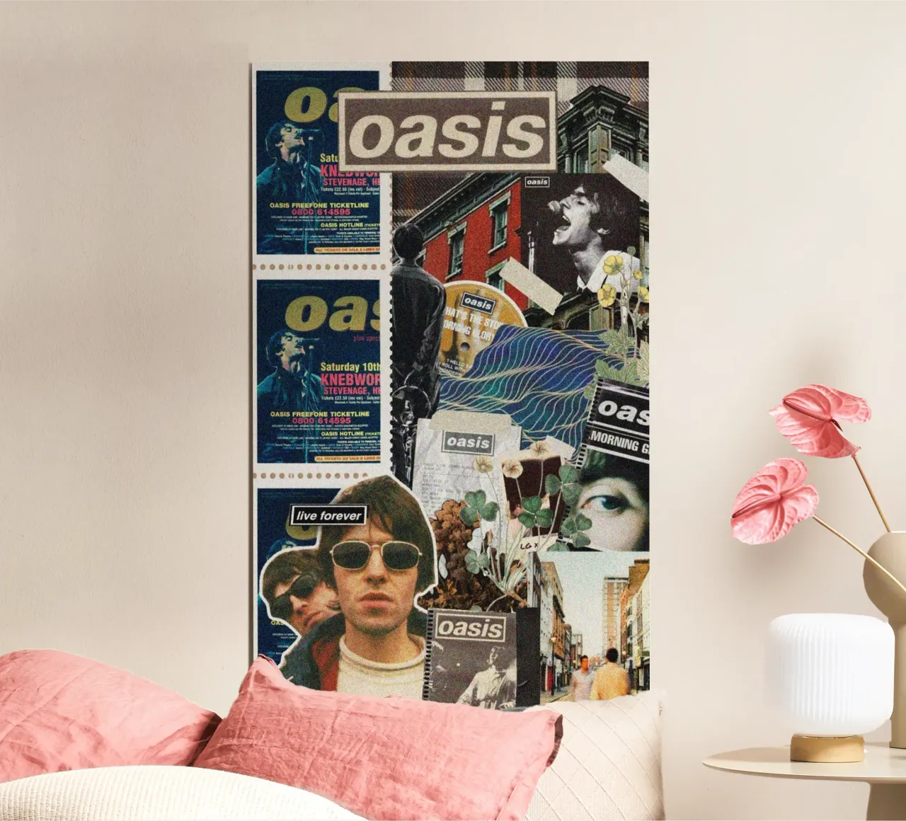 Spettacolo Oasis After Dark poster con telaio in alluminio da rendikeep