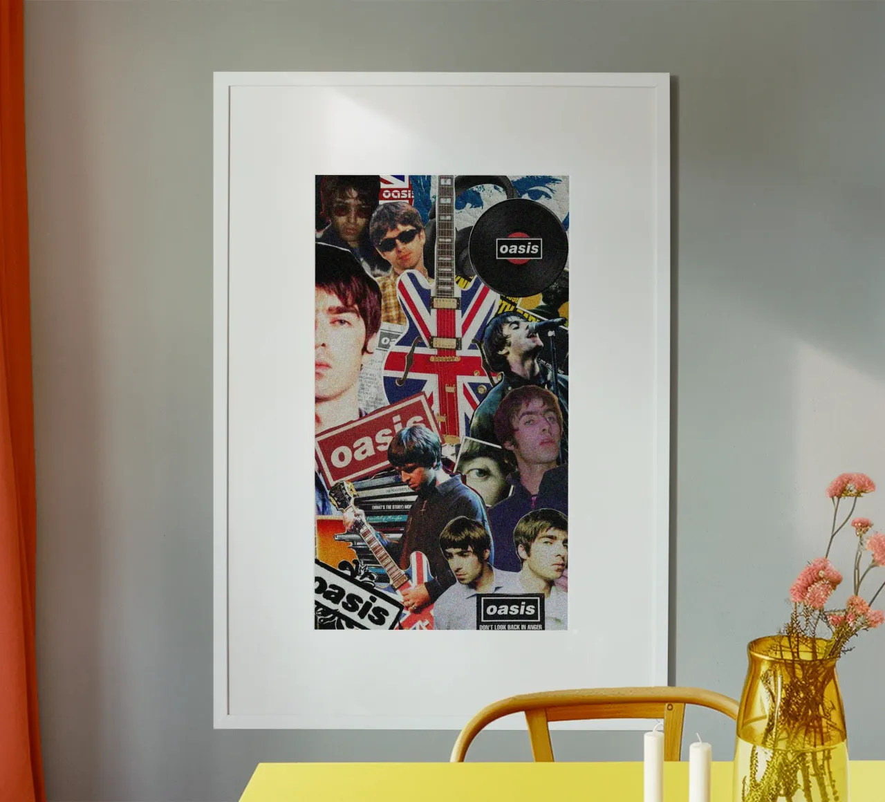 Melodie notturne dell'Oasi poster con telaio in plastica da rendikeep