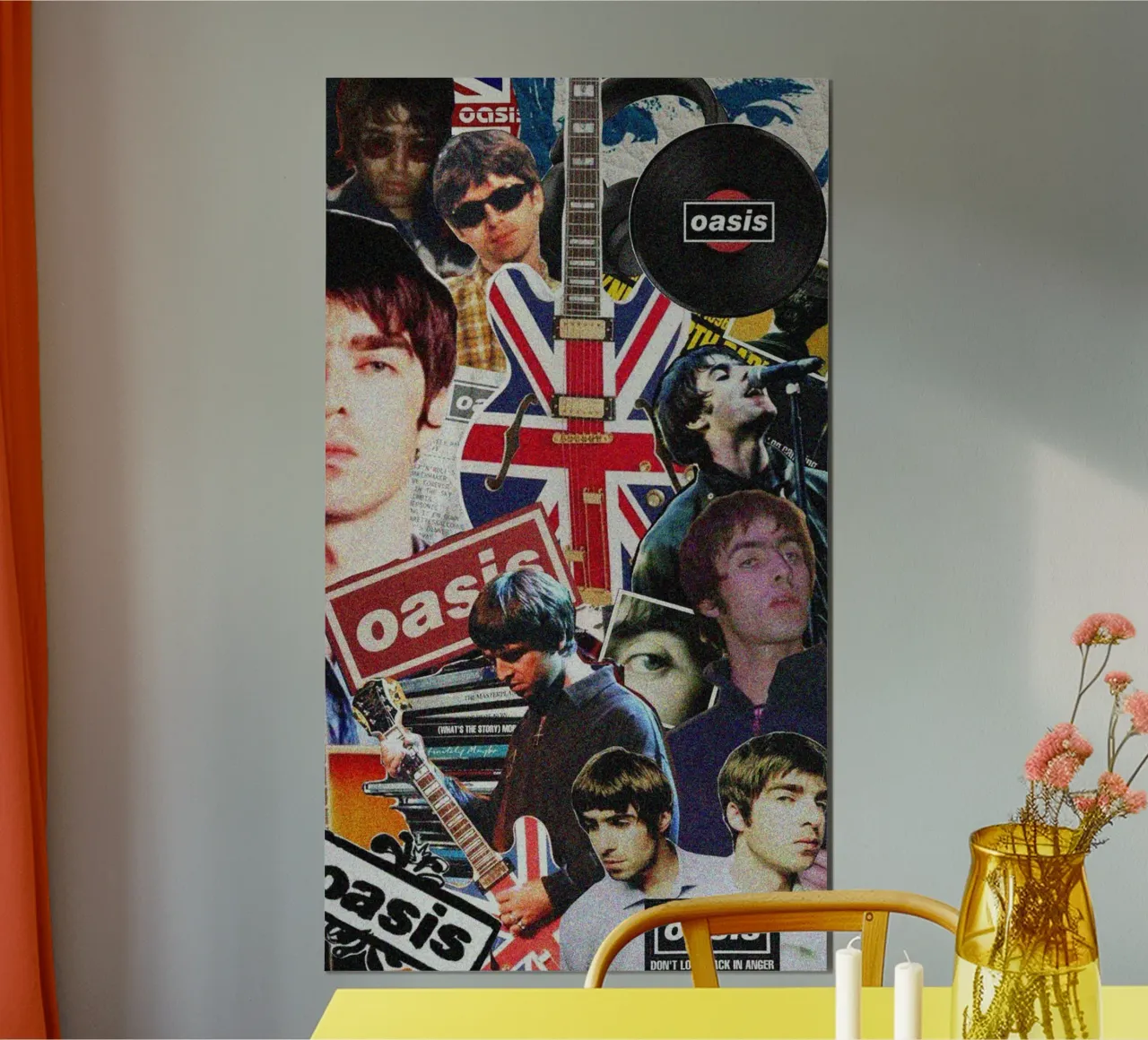 Melodie notturne dell'Oasi poster con telaio in plastica da rendikeep