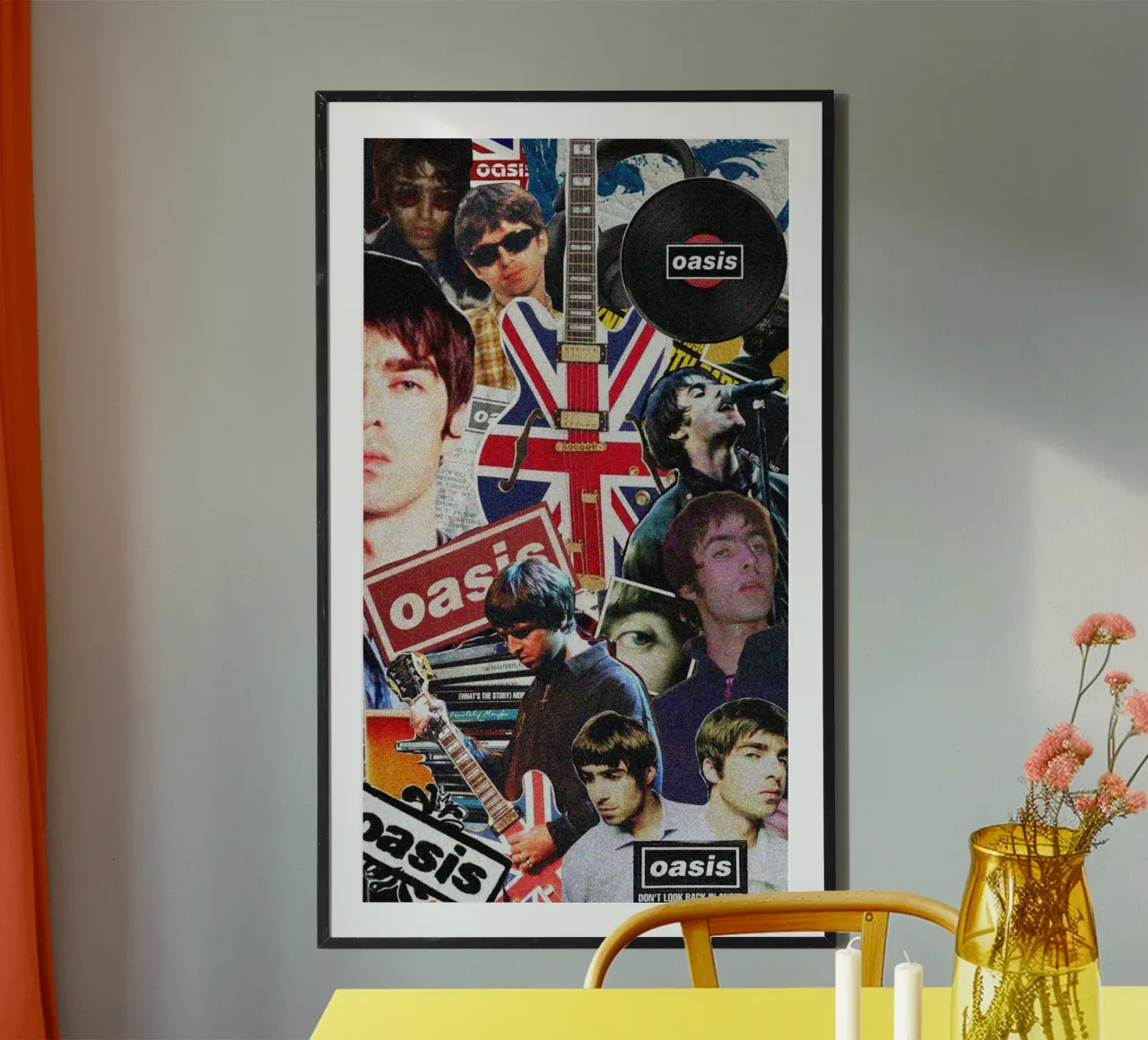 Melodie notturne dell'Oasi poster con telaio in plastica da rendikeep