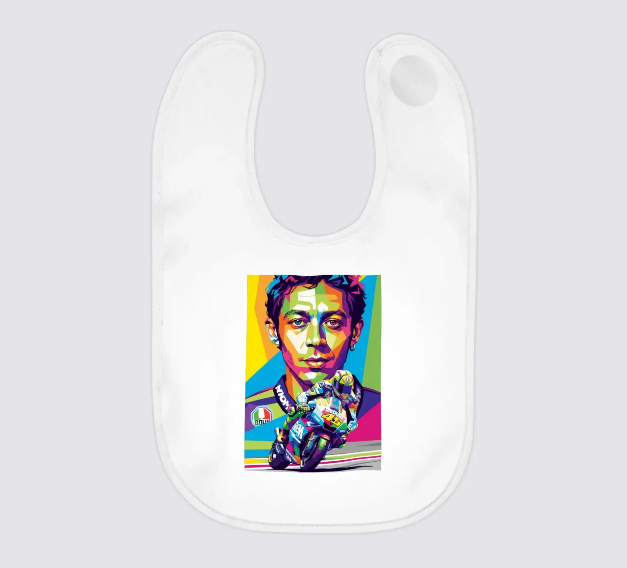 Valentino Rossi - WPAP art style (2) bavaglino da Hantamrata