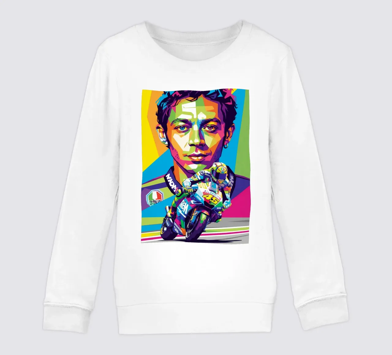 Valentino Rossi - WPAP art style (2) felpa bambino da Hantamrata