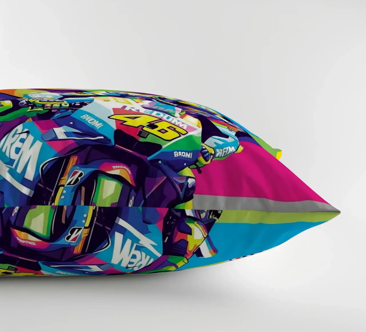 Valentino Rossi - WPAP art style (2) cuscino da Hantamrata